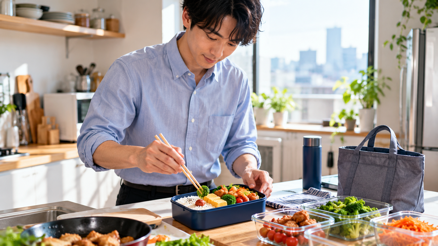 일본 20대 남성 43.1%가 직접 도시락 만든다! 점심값 절약 문화 확산